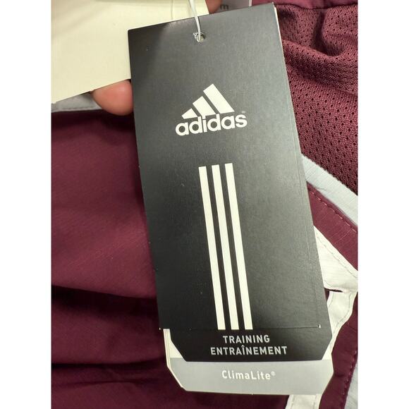 Adidas Big & Tall Jacket sz 3XL Windbreaker Maroon NWT # H231 - Picture 5 of 11